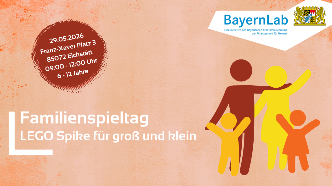 Veranstaltungsposter für den Familienspieltag.